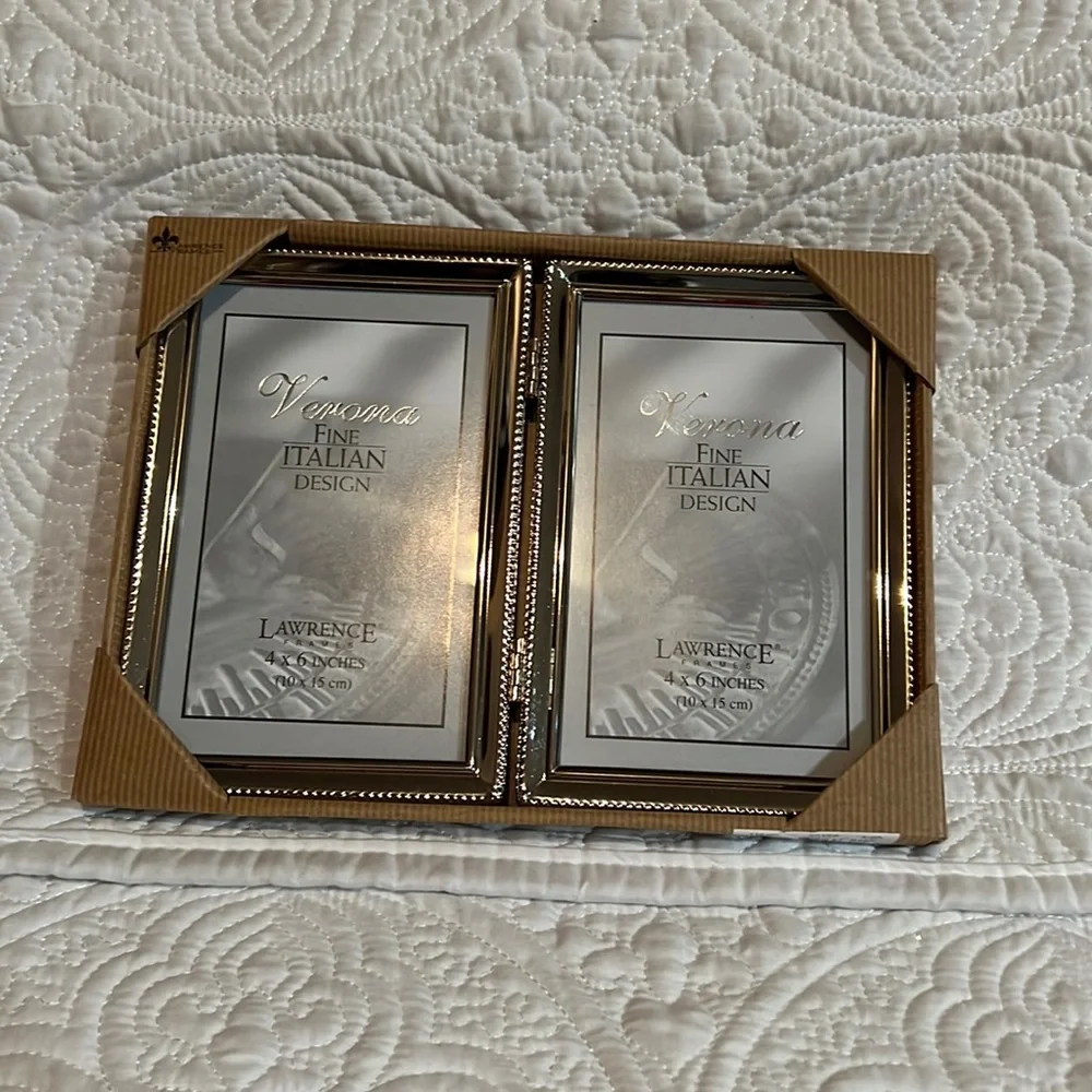Lawrence Verona 4x6 silver‎ frames, NWT